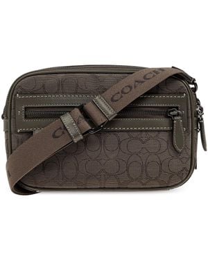 COACH Shoulder Bag With Monogram - Black