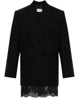 Zimmermann Blazer With Lace Trim - Black