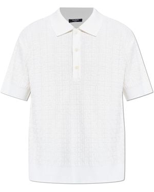 Balmain Monogram Polo - White