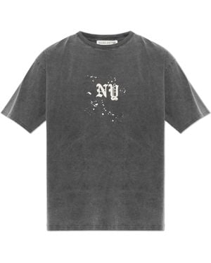 Duke & Dexter T-Shirt With Print - Grey