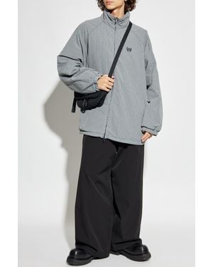 Balenciaga Pants With Logo - Gray