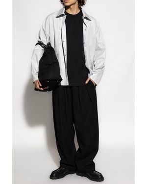 Jil Sander Jacket With Logo - Black
