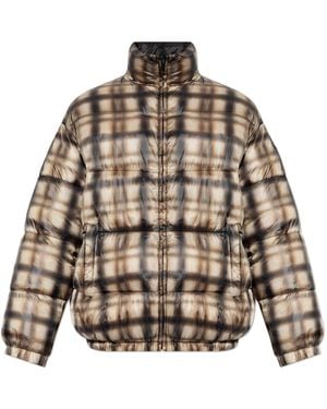 DIESEL Double-Sided Insulated Jacket 'W-Bourbon-Enbm' - Brown