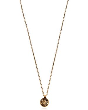 Versace Brass Necklace With Pendant - Metallic