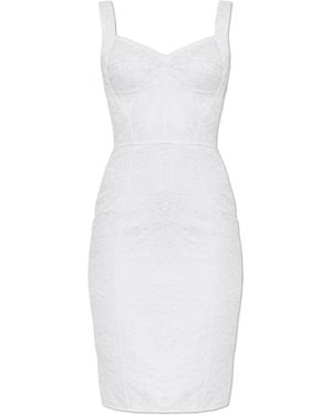 Dolce & Gabbana Fitted Dress - White