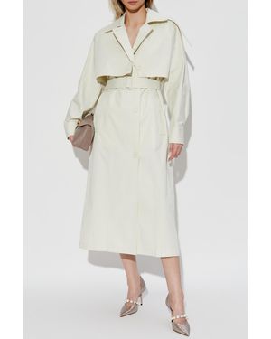 Lanvin Trench Coat With Belt - Natural