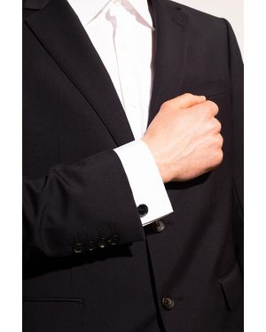 Burberry Cuff Links With Logo - Metallic