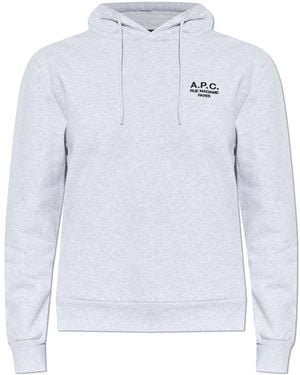 A.P.C. Sweatshirt With Embroidered Logo - White
