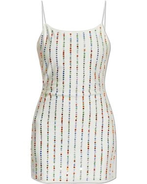 Oséree Dress With Decorative Finishing - White