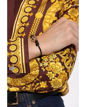 Versace Leather Bracelet - Yellow