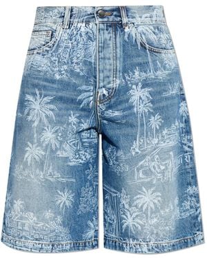 Amiri Denim Shorts - Blue