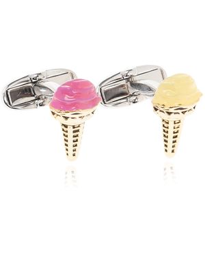 Paul Smith Cufflinks With Ice Cream Theme - Pink