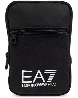EA7 Shoulder Bag With Logo - Black