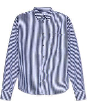 Ami Paris Shirt With Logo - Blue