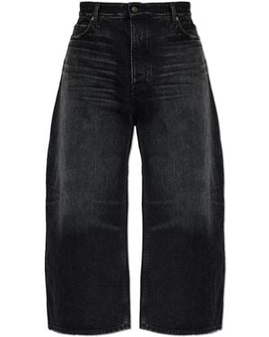 Balenciaga Wide-Leg Jeans - Black
