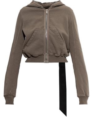 Rick Owens Hooded Sweatshirt - Natural