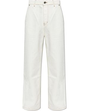 Ami Paris Straight-Leg Jeans - White