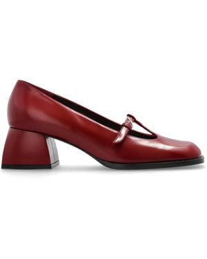 NODALETO "Heeled Shoes 'Bulla Cara' - Red
