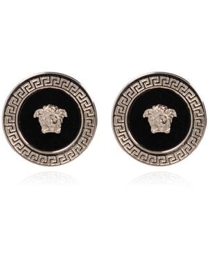 Versace Brass Earrings - Black