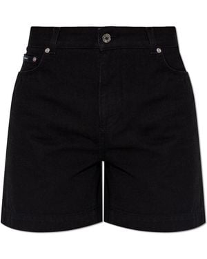 Dolce & Gabbana Denim Shorts - Black