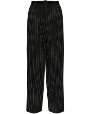 Dolce & Gabbana Trousers With Belt - Black
