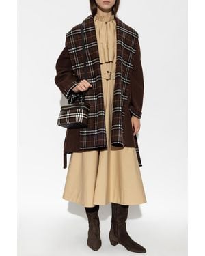 Burberry Wool Coat "Verona" - Natural