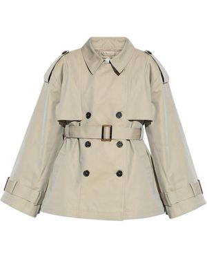 Gestuz Short Trench Coat Birdiegz - Natural