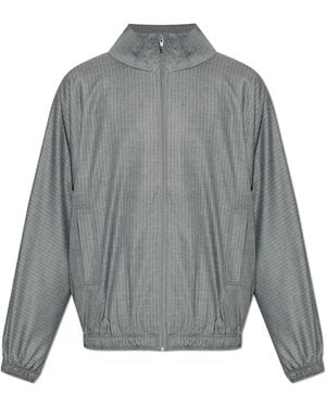American Vintage Jacket With Striped Pattern - Grey