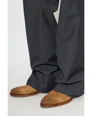 Jil Sander Suede Ankle Boots 'Bruce' - Black