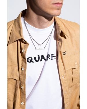 DSquared² Necklace With Logo - Black