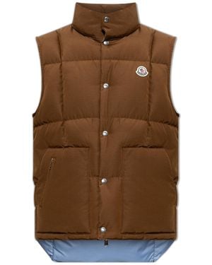 Moncler Quilted Vest 'Brumelune' - Brown