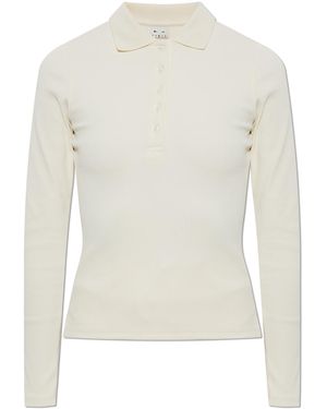 The Upside Long Sleeve "Cruz" Polo - White