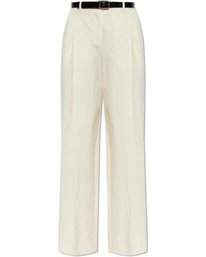 Dolce & Gabbana Trousers With Belt - White