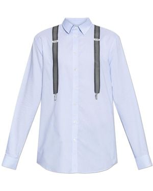 Moschino Shirt With Logo - Blue