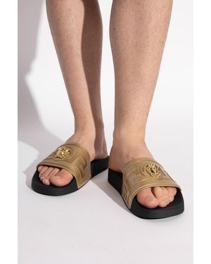 Versace Rubber Flip-Flops - Metallic
