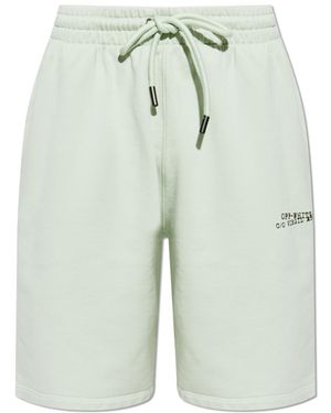 Off-White c/o Virgil Abloh Shorts With A Printed Logo - Green
