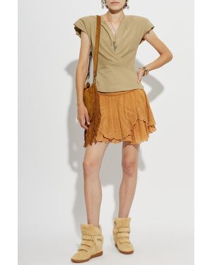 Isabel Marant Layale' Skirt-Shorts - Orange