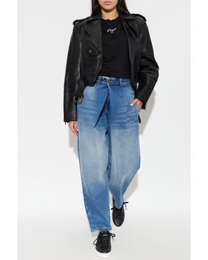 Balmain Jeans With Pleats - Black