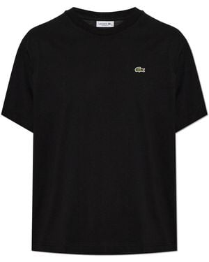 Lacoste T-Shirt With Logo Patch - Black