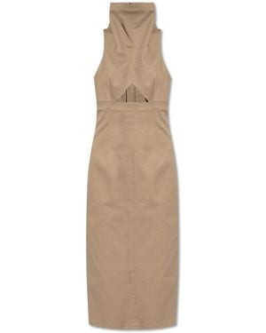 The Mannei 'Lomma' Dress With High Neck - Natural
