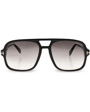 Tom Ford "Falconer-02" Sunglasses - Black