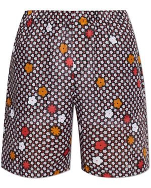 MM6 by Maison Margiela Shorts From The "Beachwear" Line - Red