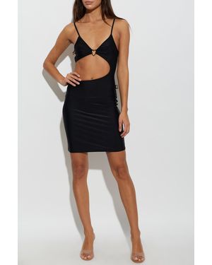 Moschino Beach Dress With Appliqué - Black