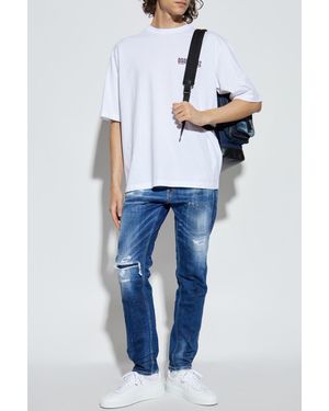 DSquared² T-Shirt With Logo - Blue