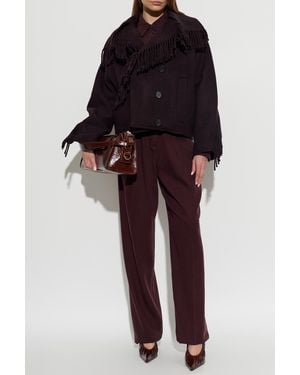 IRO 'Daring' Fringed Jacket - Black