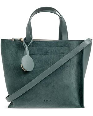 Furla Leather 'Divide It Tote S' Bag - Green