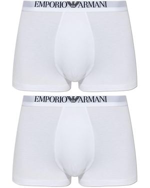 Emporio Armani 2-Pack Of Boxers - White