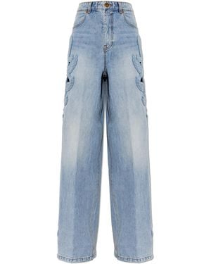 Zimmermann Jeans With Appliqués - Blue