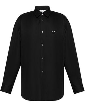 COMME DES GARÇONS PLAY Shirt With Patch - Black