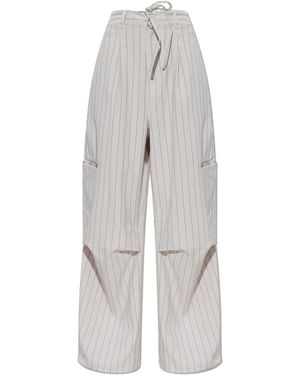 Y-3 Striped Pattern Trousers - Grey